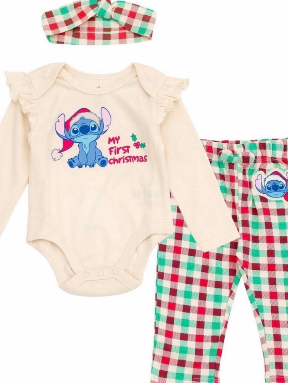 Disney Lilo and Stitch 18 Month "My First Christmas" Baby z outfit set